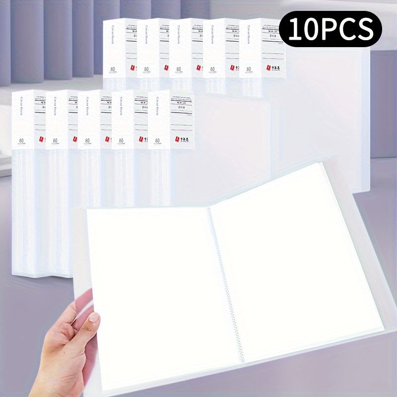 10pcs File Manager Document Organizer Exam Paper Storage Folder