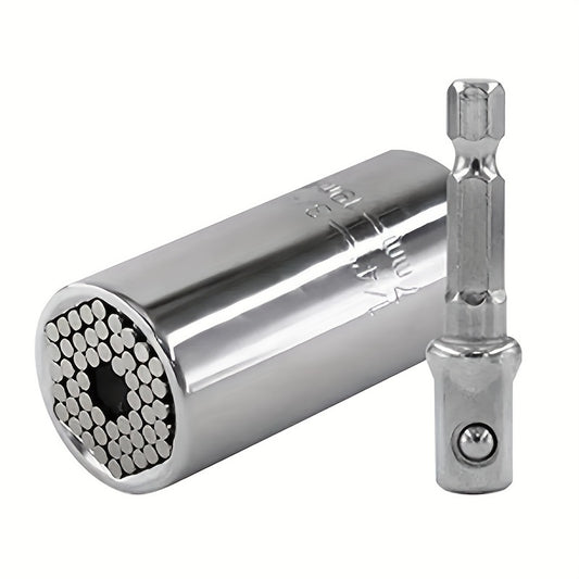 Universal Socket Sleeve Wrench Repair Tools 7 19mm Hex Shank Adapter Ratch