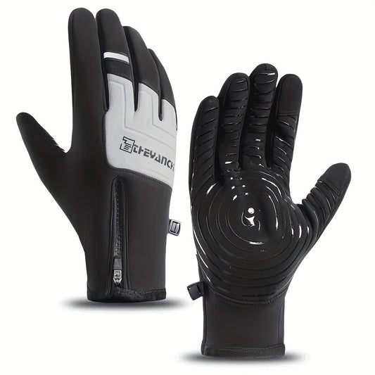 Winter Riding Gloves Men's Outdoor Gloves Non slip Thickened Warm Coldproof