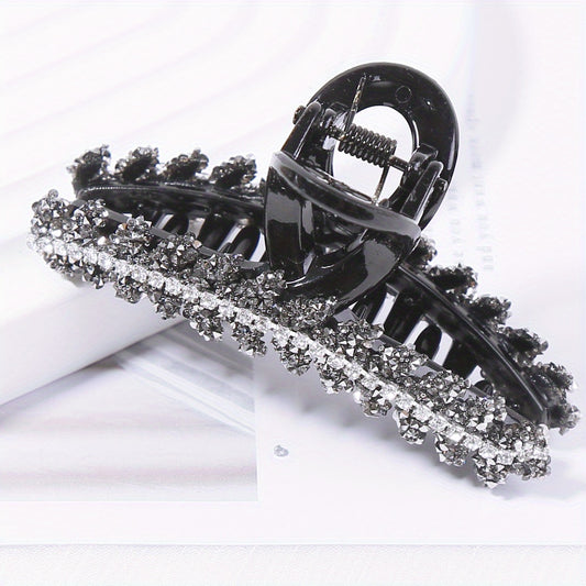 Rhinestone Hair Claw Large Shark Claw Ponytail Holder