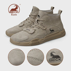 Men's Leather High Top Winter Casual Shoes