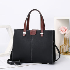 Women's Leather Crossbody Bag Detachable Strap Zipper Closure