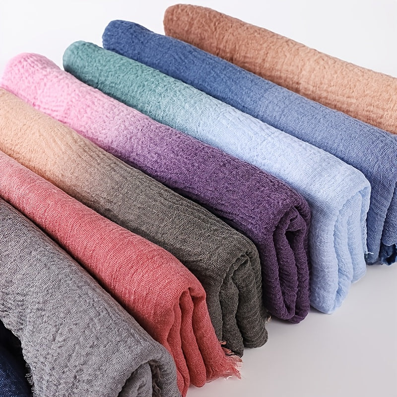 Gradient Linen Turban Scarf for Women