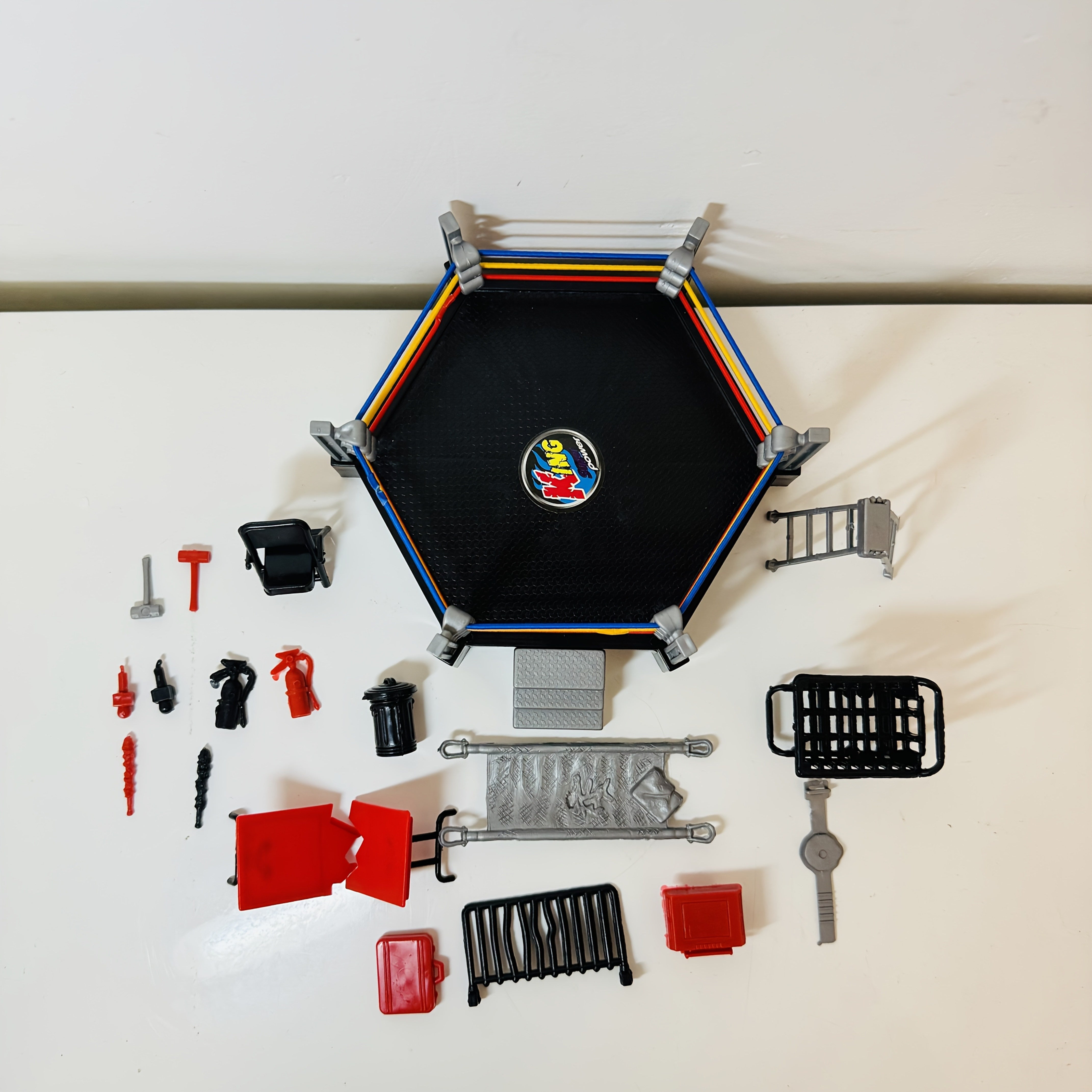 Mini Wrestling Action Figures and Accessories with 12 Wrestlers