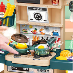 Pretend Play Kitchen Set with Lights, Sounds & Mist