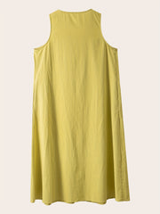  Casual Tank Dress with Pockets