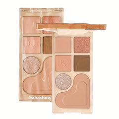 6 Eyeshadow Blush Highlighter Makeup Palette