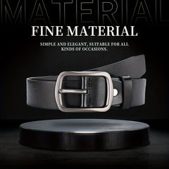 Men's PU Leather Belt Unisex Plain Decorative Accessories for Pants Jeans