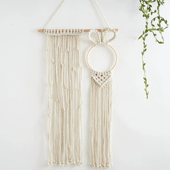 Bohemian Hand Woven Bunny Hairpin Rack Wall Decoration
