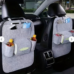 Car Seat Storage Bag Felt Organizer for Bottles Phones Tissues