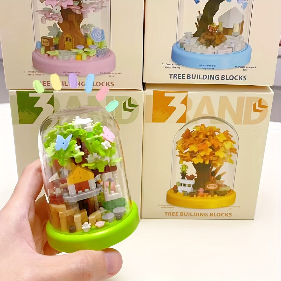 1K Building Blocks Set Garden Treehouse Educational Toy