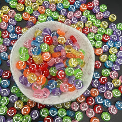 100pcs Colored Round Face Beads Set for Jewelry Making