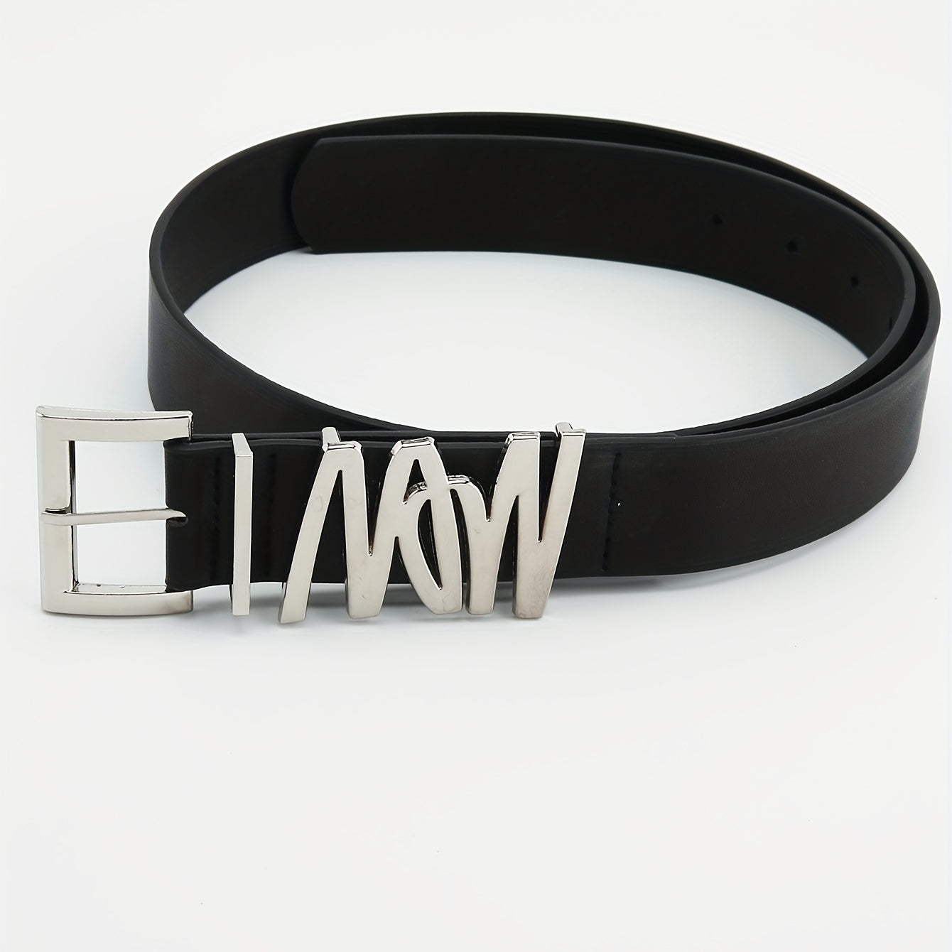 Square Pin Buckle Belt PU Leather Belt For Women