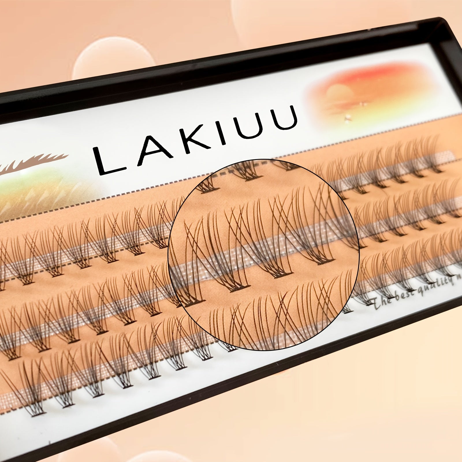 60 Clusters 10D Fish Tail Eyelash Extension DIY Lash