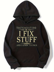 Letter Skeleton Dinosaur Print Boys Hoodie Sweatshirt