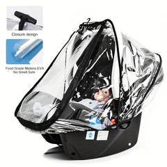 Universal Car Seat Rain Cover Waterproof Windproof Protection