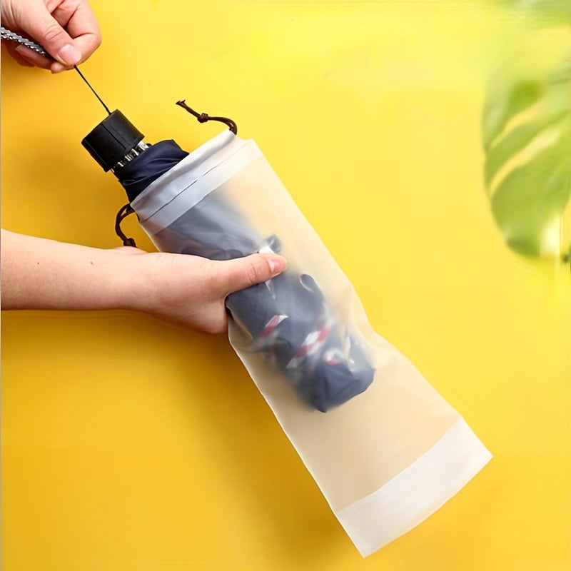 Matte Transparent Umbrella Storage Bag Drawstring Case Portable Organizer