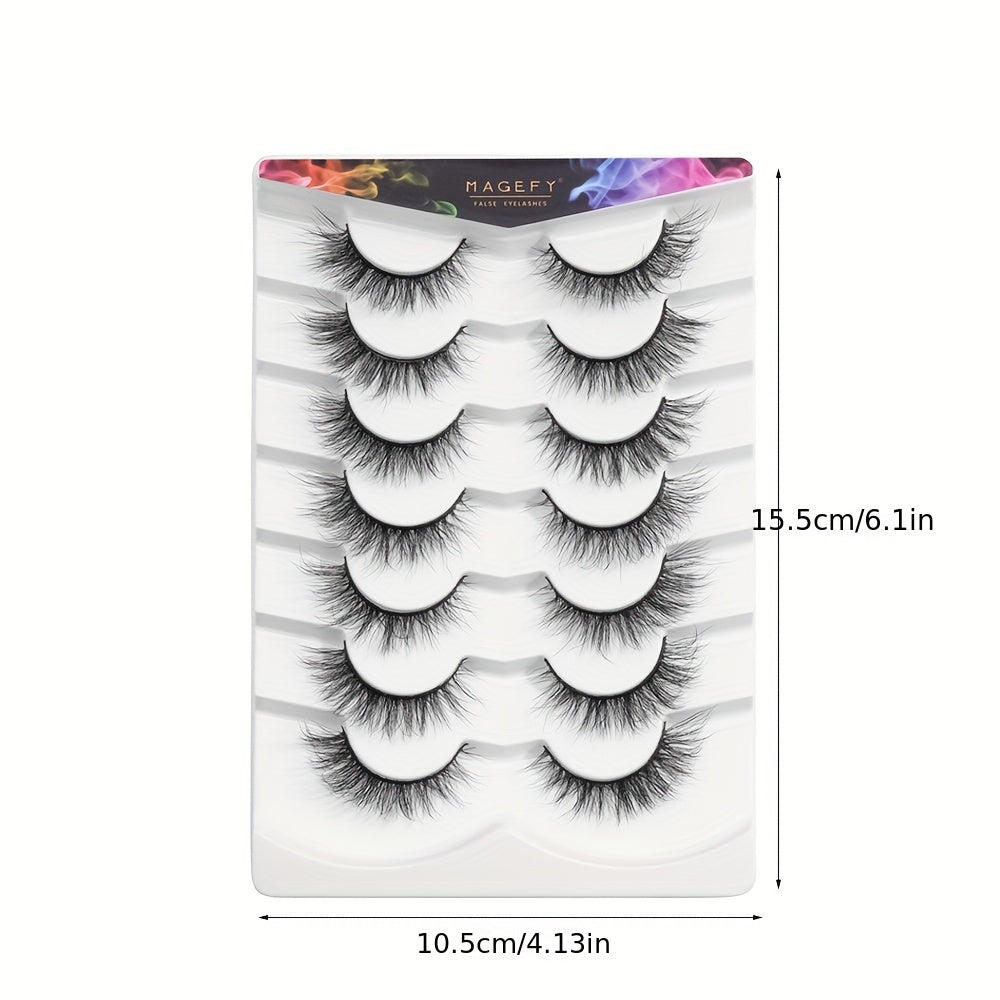 7 Pairs Thick & Curling False Eyelashes Extensions