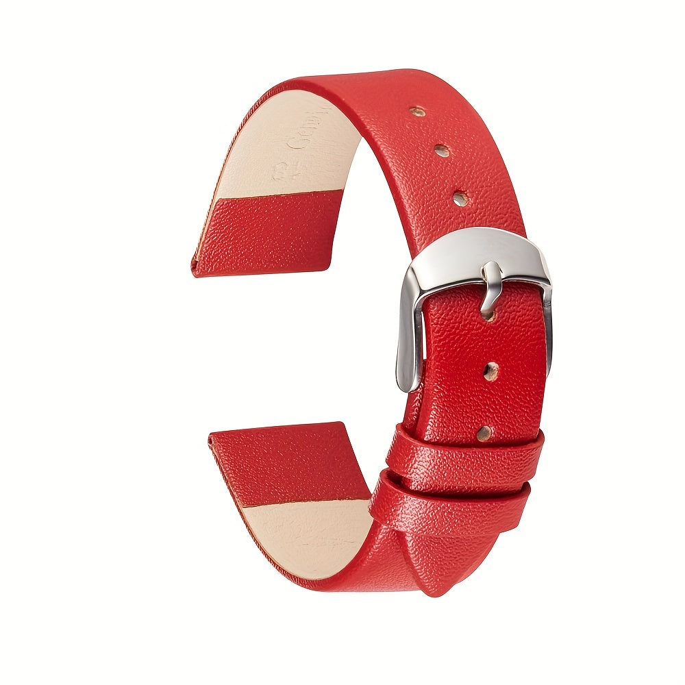 Calf Leather Unisex Bangle Watch Strap 16-22mm