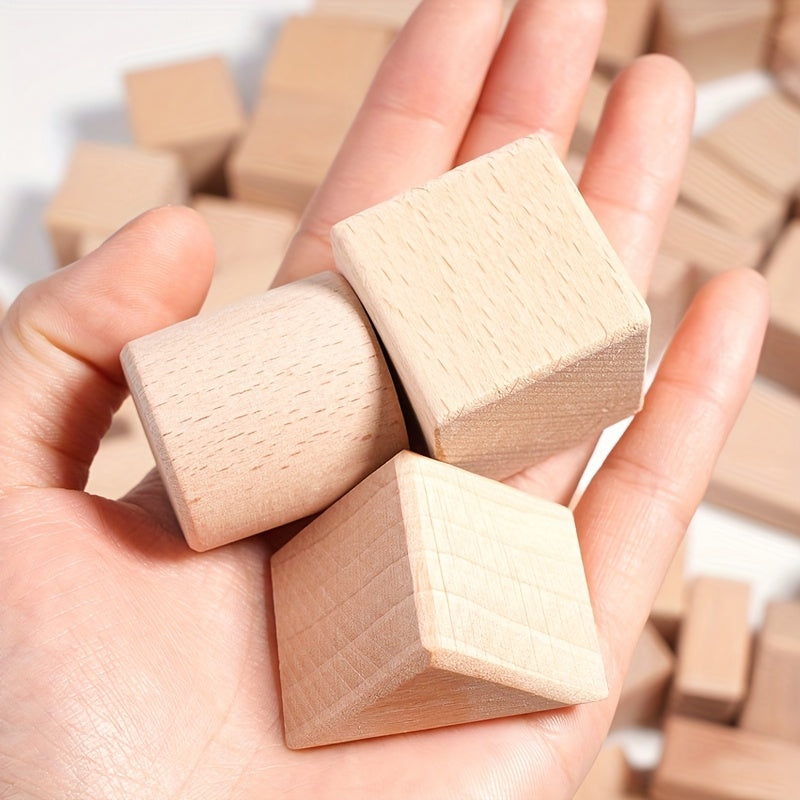 Wooden Building Blocks Various Shapes for Educational Play