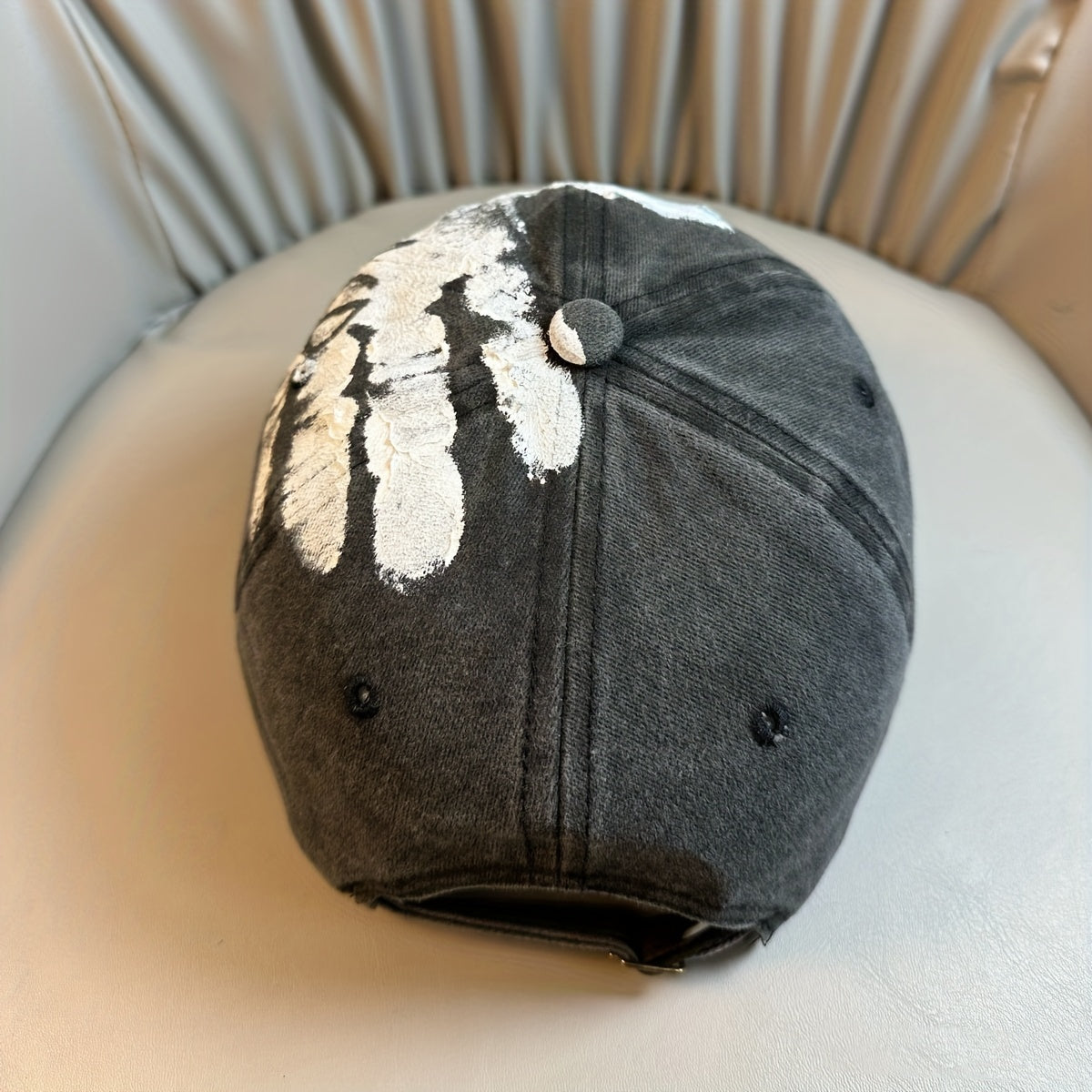Men's Graffiti Style Gray Baseball Cap