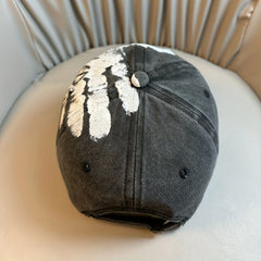 Men's Graffiti Style Gray Baseball Cap