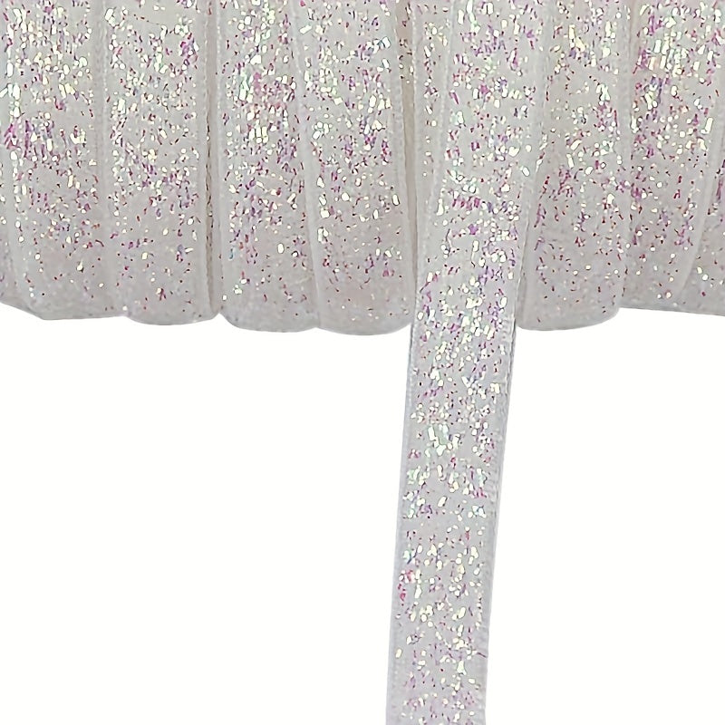 5 Yards 10mm Glitter Velvet Ribbon DIY Gift Wrapping Hair Bows Wedding Party