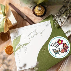 500pcs 2 Butterfly Wedding Decoration Stickers