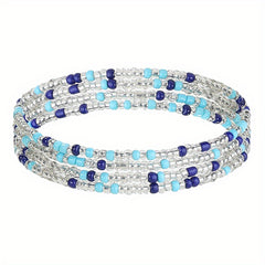 Boho Layer Beads Chain Colorful Women Belly Chain Decorative Dress Chain