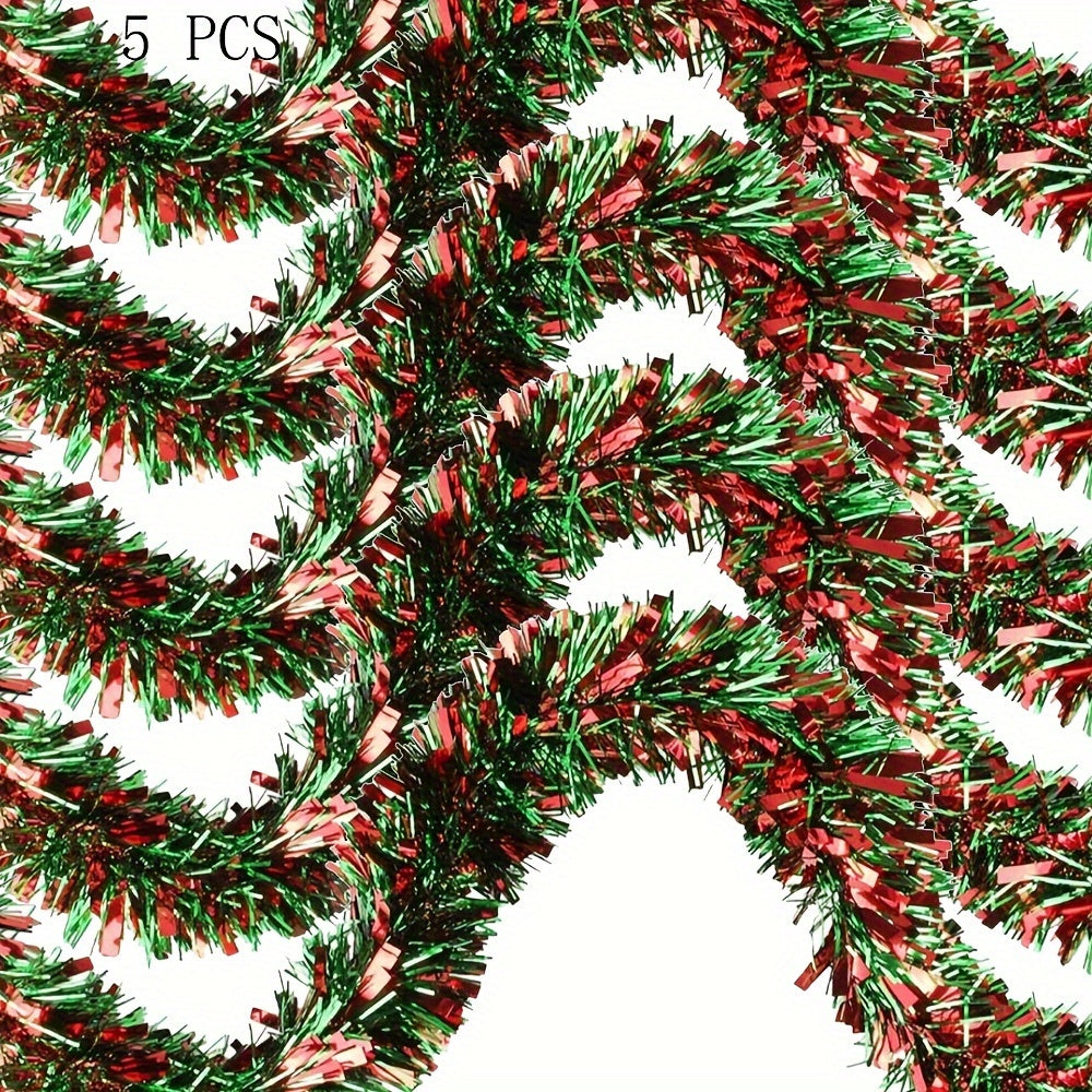 5pcs Christmas Tree Garland Decoration Indoor/Outdoor Party Decor