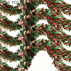 5pcs Christmas Tree Garland Decoration Indoor/Outdoor Party Decor