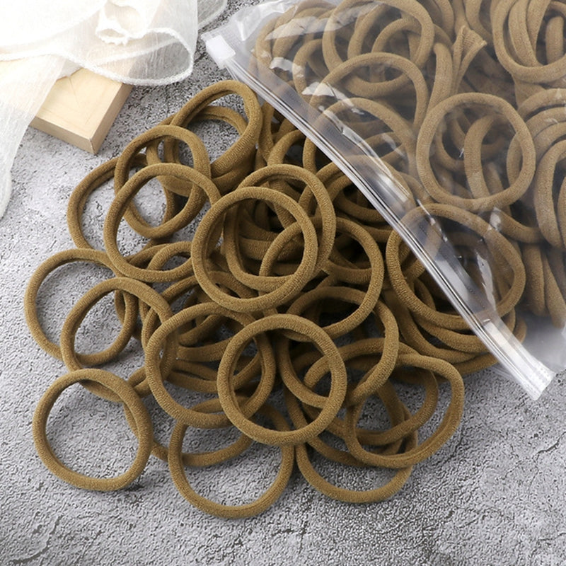 50pcs Solid Hairbands Elastic Hairbands Hair Accessories Bulk Hair Ties