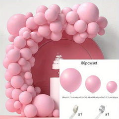 86PCS Mother's Celebration Balloons Set with Chain and Dispensing