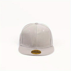 Adjustable Flat Brim Baseball Cap with Letter Patch for Outdoor Sport