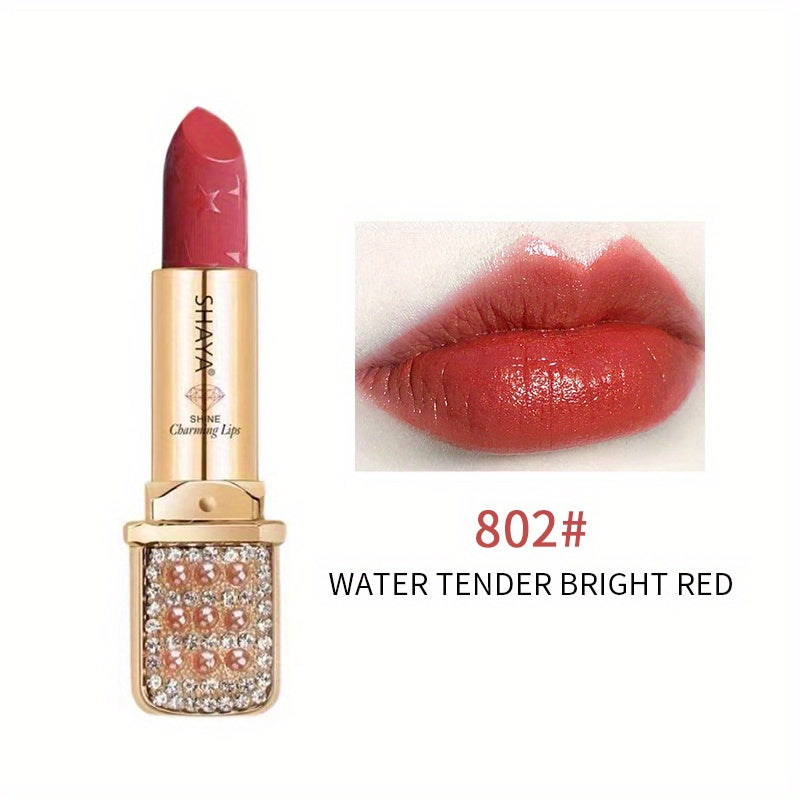 Pearly Colorful Long Lasting Lipstick Hydrating Nourishing Lipstick