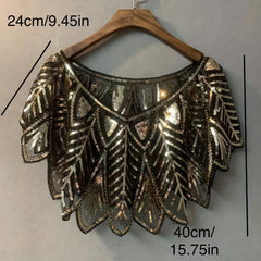 Sequin Shawl Vintage Cape 20s Party Wraps Wedding Shawl
