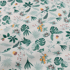 8pcs Colored Plant Flowers Patchwork Fabric DIY Sewing Quilting