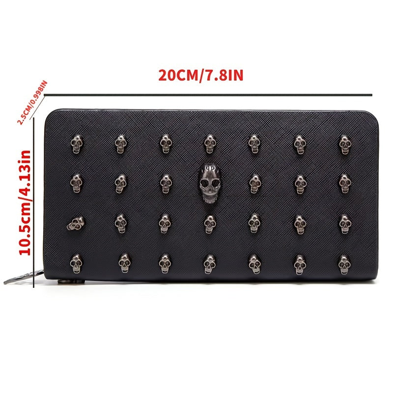 Gothic Skull Card Holder Coin Purse Clutch & Wallet