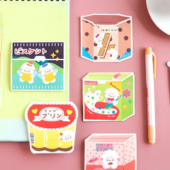 Cute Cartoon Snack Packaging with Note Paper