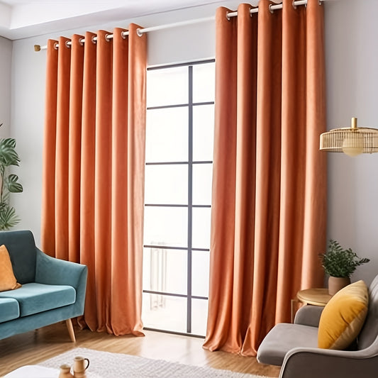 Blackout Curtains with Grommet Top - Light Blocking for Living Room