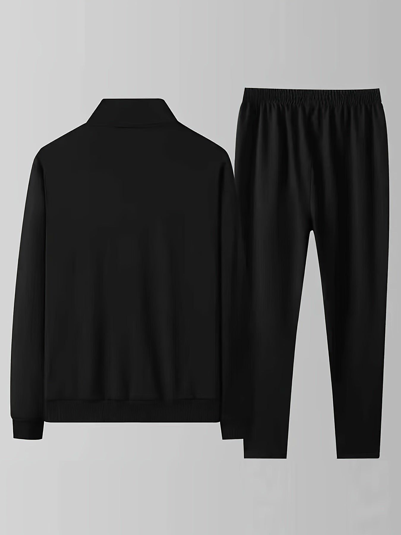 Men's Casual 2pcs Set Zip Up Jacket Joggers Matching Set