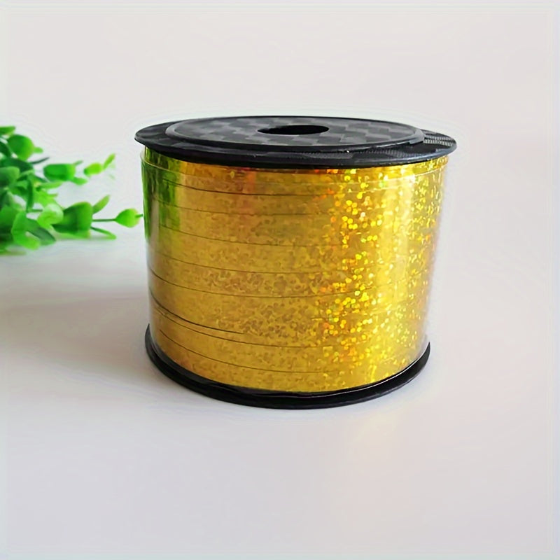 44m Christmas Balloon Ribbon Laser Crimped for Crafts Gift Wrapping