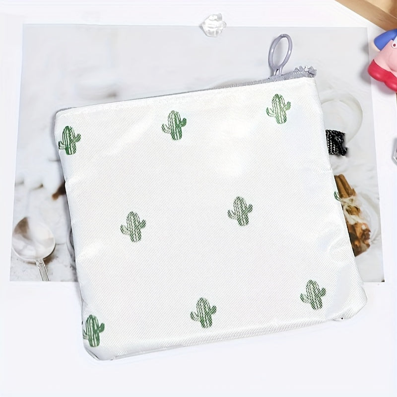 Portable Sanitary Napkin Bag Dustproof Storage With Zipper