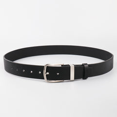 Men's Twill Alloy Pin Buckle Belt PU Leather Casual