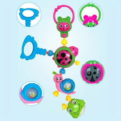 Baby Teething Rattle Set Soft Hand Grab Ball Rattle Toys for Newborn Infants