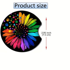 Car Coasters Absorbent Cup Holder Accessories 1pc