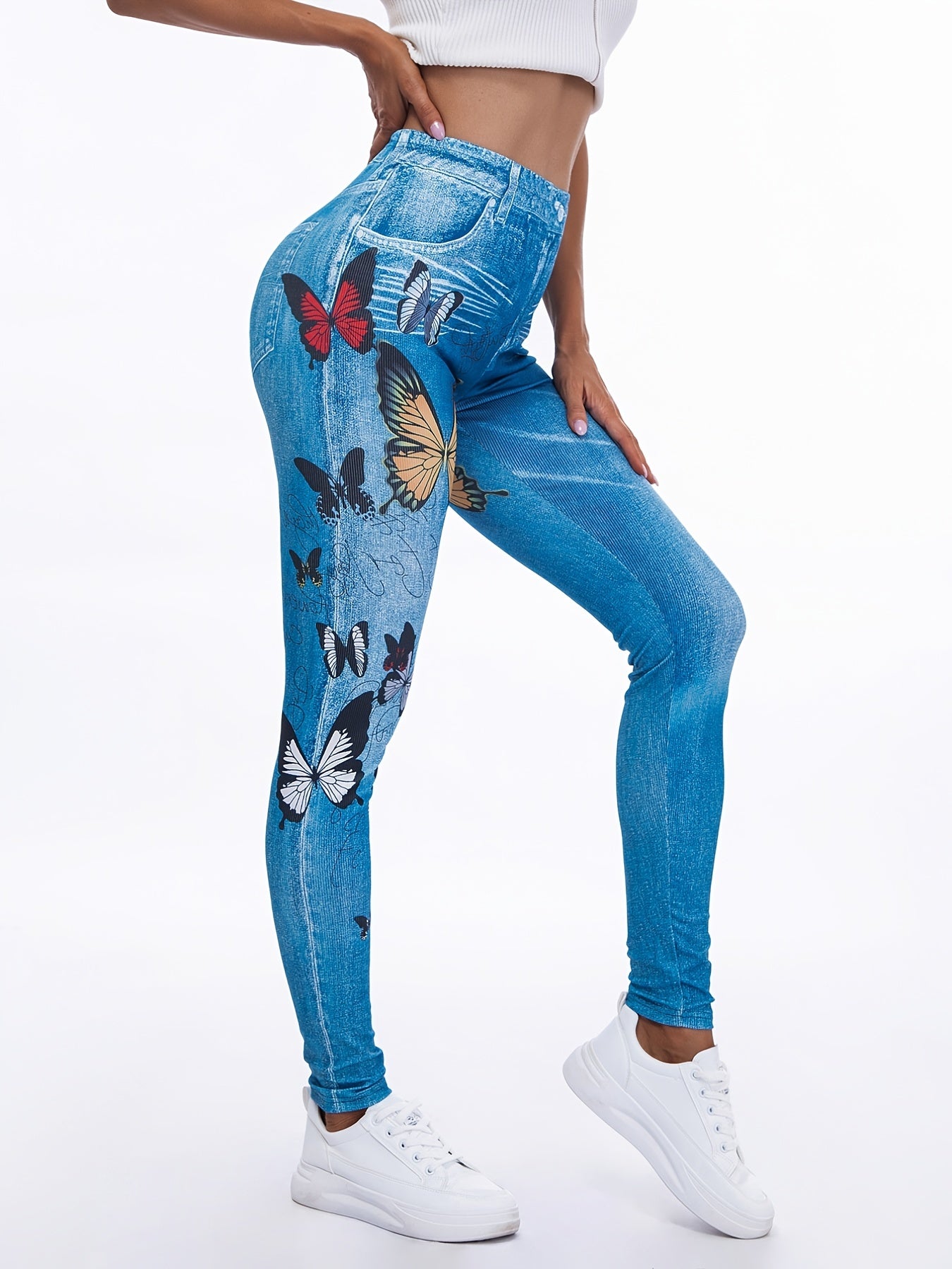 Floral Print High Waist Yoga Leggings
