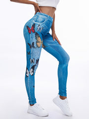 Floral Print High Waist Yoga Leggings