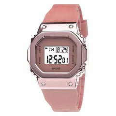 Metal Small Square Sports Waterproof Watch for Kids