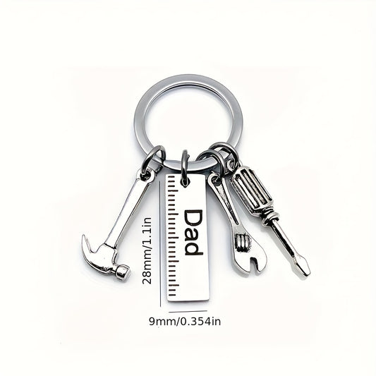 DAD Stainless Steel Keychain Wrench Screwdriver Accessories Gift